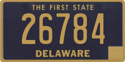 DE license plate 26784