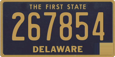 DE license plate 267854