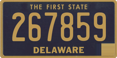 DE license plate 267859