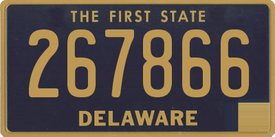 DE license plate 267866