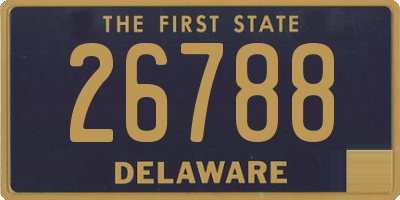 DE license plate 26788