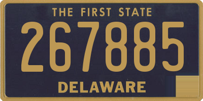 DE license plate 267885
