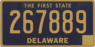 DE license plate 267889