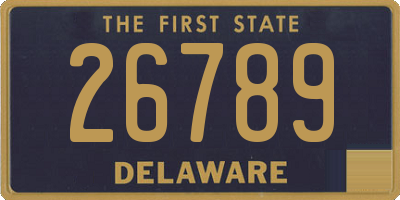 DE license plate 26789