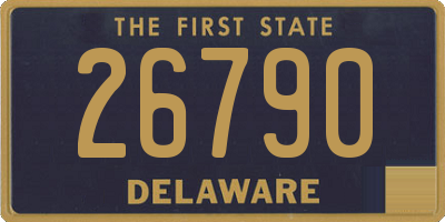 DE license plate 26790