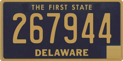 DE license plate 267944