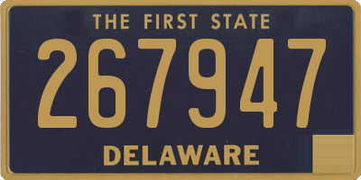DE license plate 267947