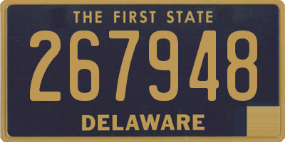 DE license plate 267948