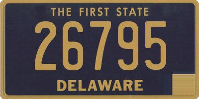 DE license plate 26795