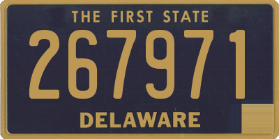 DE license plate 267971