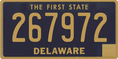 DE license plate 267972