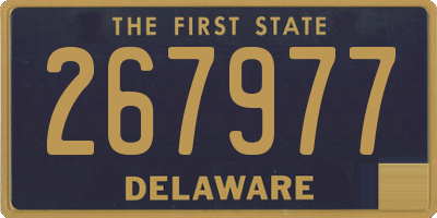 DE license plate 267977
