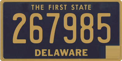 DE license plate 267985