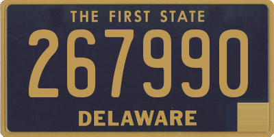 DE license plate 267990