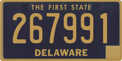 DE license plate 267991