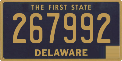 DE license plate 267992
