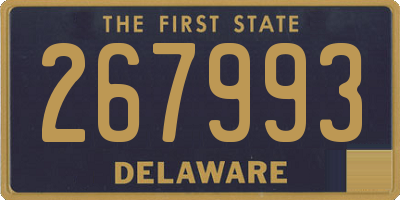 DE license plate 267993
