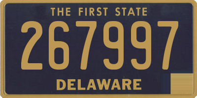 DE license plate 267997