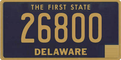 DE license plate 26800