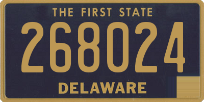 DE license plate 268024