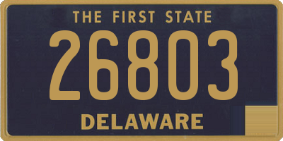 DE license plate 26803