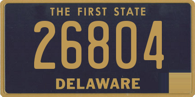 DE license plate 26804