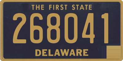 DE license plate 268041