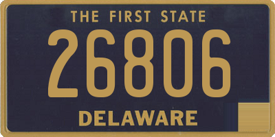 DE license plate 26806