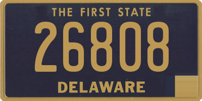 DE license plate 26808