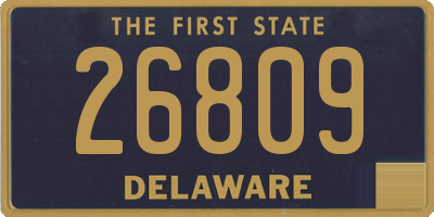 DE license plate 26809