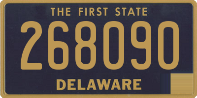 DE license plate 268090