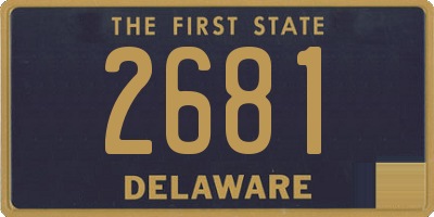 DE license plate 2681