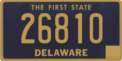 DE license plate 26810