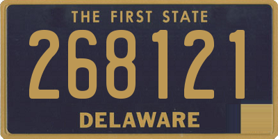 DE license plate 268121