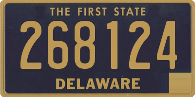 DE license plate 268124