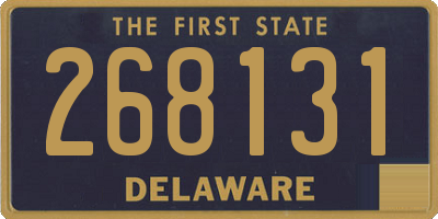 DE license plate 268131