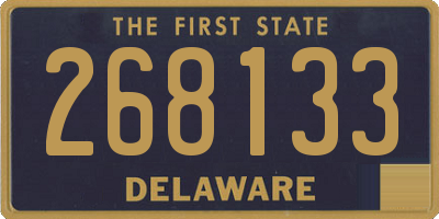 DE license plate 268133