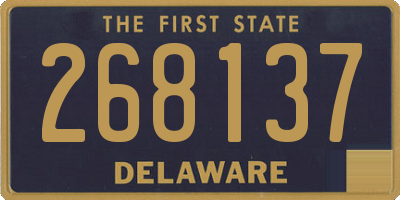 DE license plate 268137