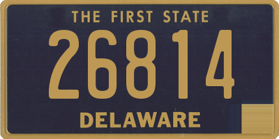 DE license plate 26814