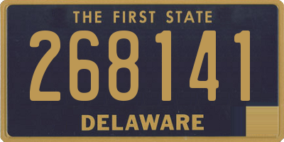 DE license plate 268141