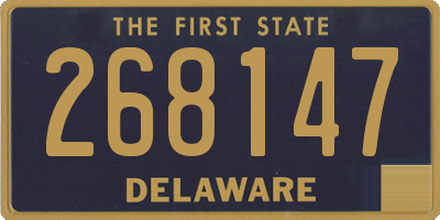 DE license plate 268147