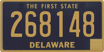 DE license plate 268148