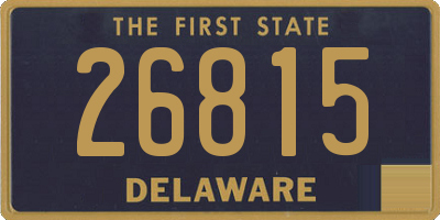 DE license plate 26815