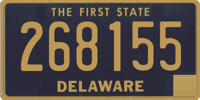DE license plate 268155