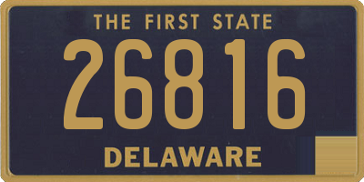 DE license plate 26816