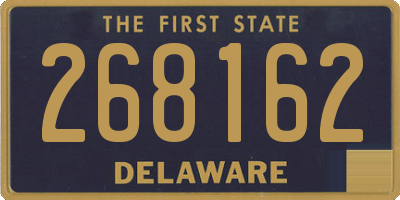 DE license plate 268162