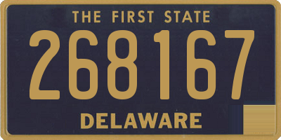 DE license plate 268167