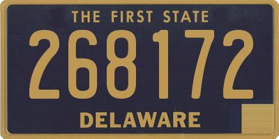 DE license plate 268172