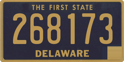 DE license plate 268173