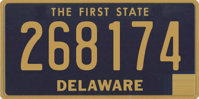 DE license plate 268174